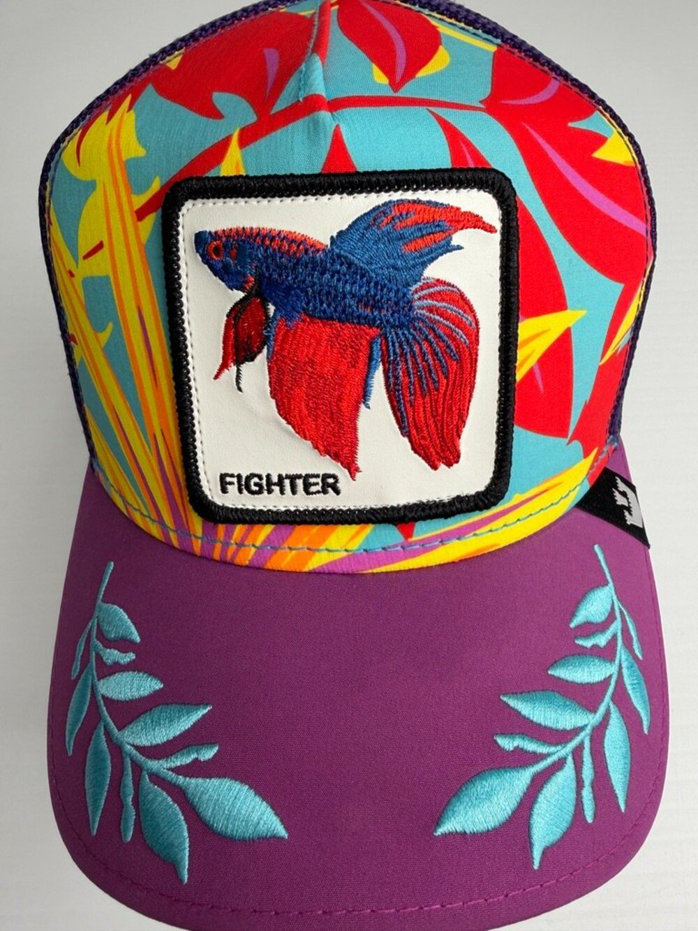 Goorin Bros Hat Men Snap Back Spell Beta Fighter Fish Farm Street Party Gym Go View 3